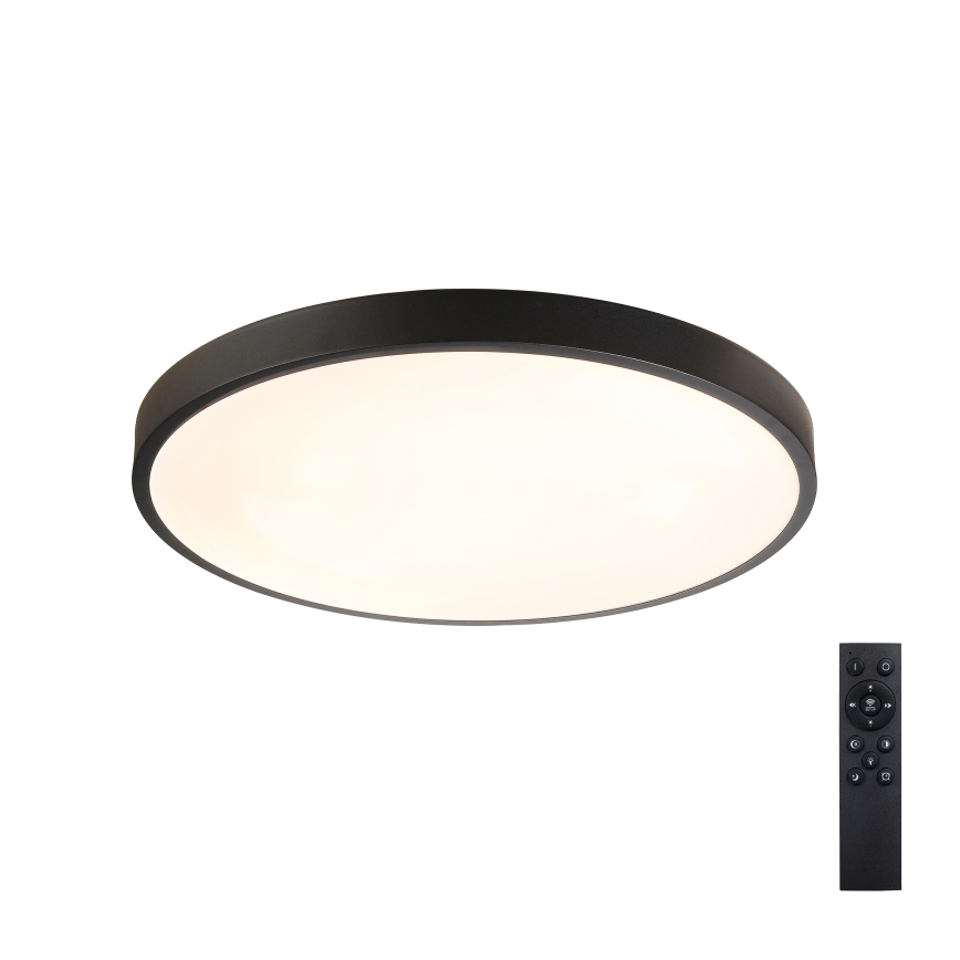 Brilagi - Dimmbare LED-Deckenleuchte GLASS POOL DOUBLE LED/60W/230V 3000-6000K 50 cm schwarz + Fernbedienung