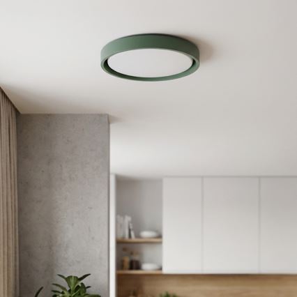 Brilagi - dimmbare LED-Deckenleuchte MATTEO LED/48W/230V 3000–6500 K Ø 41 cm grün + Fernbedienung