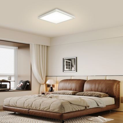 Brilagi - Dimmbare LED-Leuchte mit Bewegungs- und Dämmerungssensor ULTRA SLIM LED/18W/230V 30x30 cm + Fernbedienung