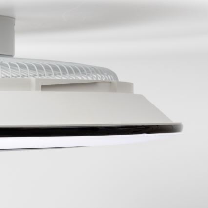 Brilagi - Dimmbare LED-Leuchte mit Ventilator AURA LED/38W/230V 3000-6000K schwarz + Fernbedienung
