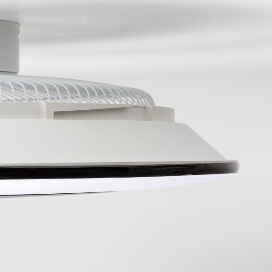 Brilagi - Dimmbare LED-Leuchte mit Ventilator AURA LED/38W/230V 3000-6000K schwarz + Fernbedienung