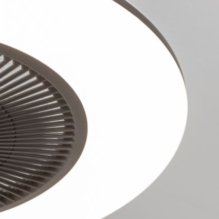 Brilagi - Dimmbare LED-Leuchte mit Ventilator AURA LED/38W/230V 3000-6000K schwarz + Fernbedienung
