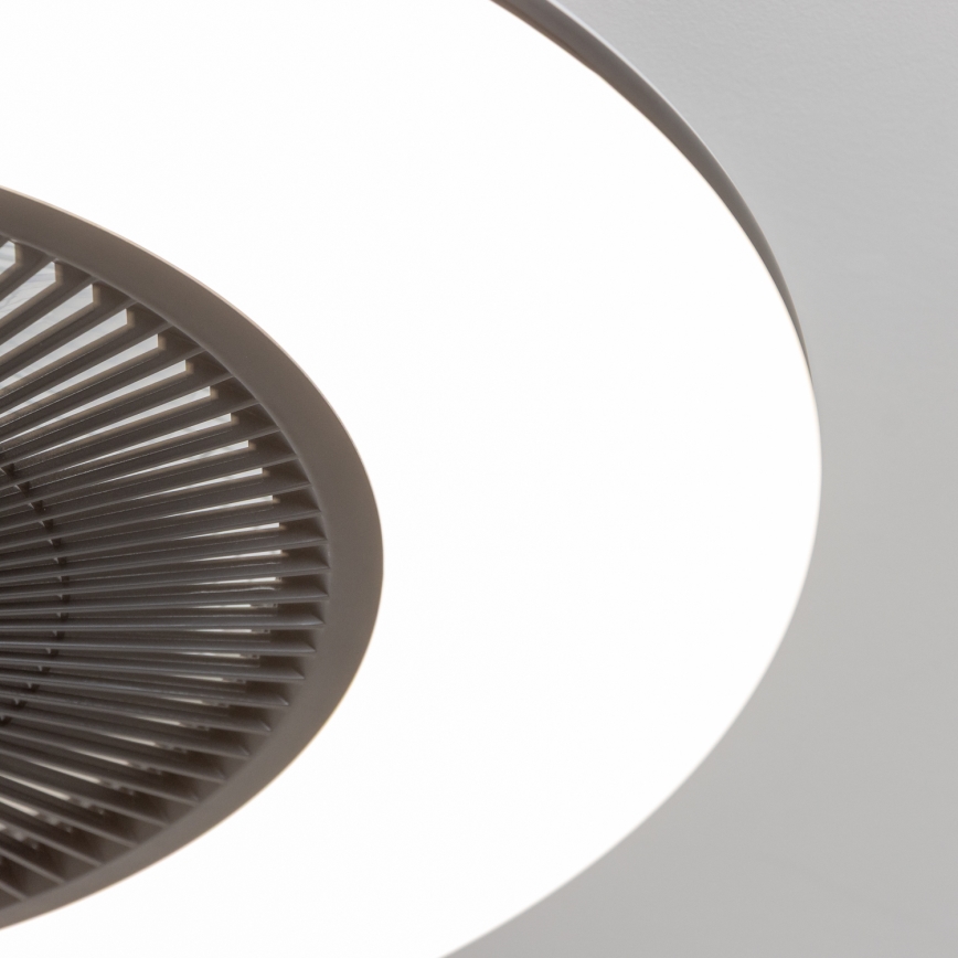 Brilagi - Dimmbare LED-Leuchte mit Ventilator AURA LED/38W/230V 3000-6000K schwarz + Fernbedienung