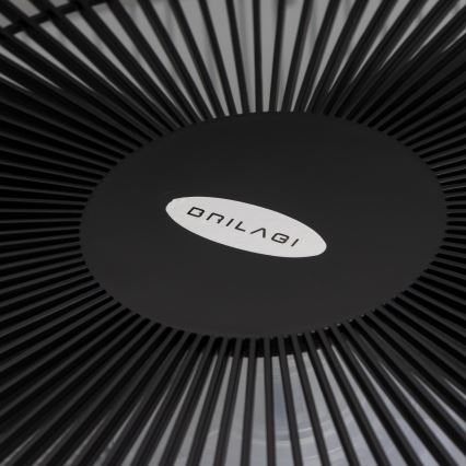 Brilagi - Dimmbare LED-Leuchte mit Ventilator AURA LED/38W/230V 3000-6000K schwarz + Fernbedienung