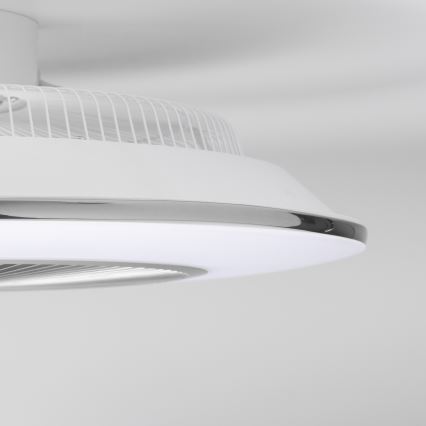 Brilagi - Dimmbare LED-Leuchte mit Ventilator AURA LED/38W/230V 3000-6000K silbern + Fernbedienung
