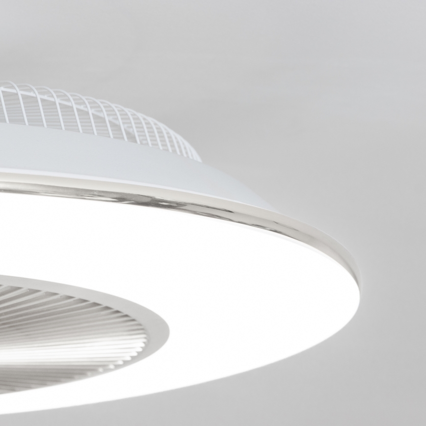 Brilagi - Dimmbare LED-Leuchte mit Ventilator AURA LED/38W/230V 3000-6000K silbern + Fernbedienung