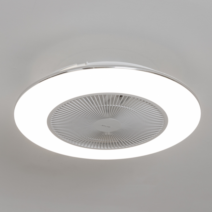 Brilagi - Dimmbare LED-Leuchte mit Ventilator AURA LED/38W/230V weiß + Fernbedienung