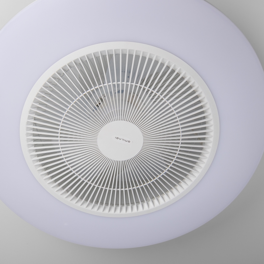Brilagi - Dimmbare LED-Leuchte mit Ventilator AURA LED/38W/230V weiß + Fernbedienung