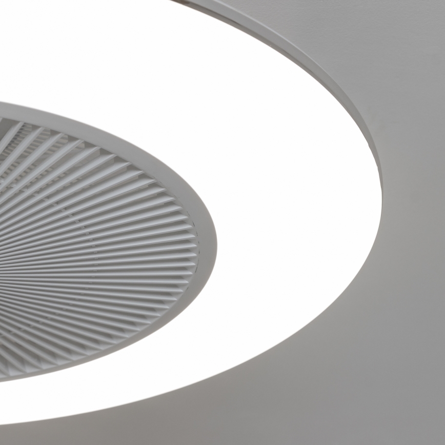 Brilagi - Dimmbare LED-Leuchte mit Ventilator AURA LED/38W/230V weiß + Fernbedienung