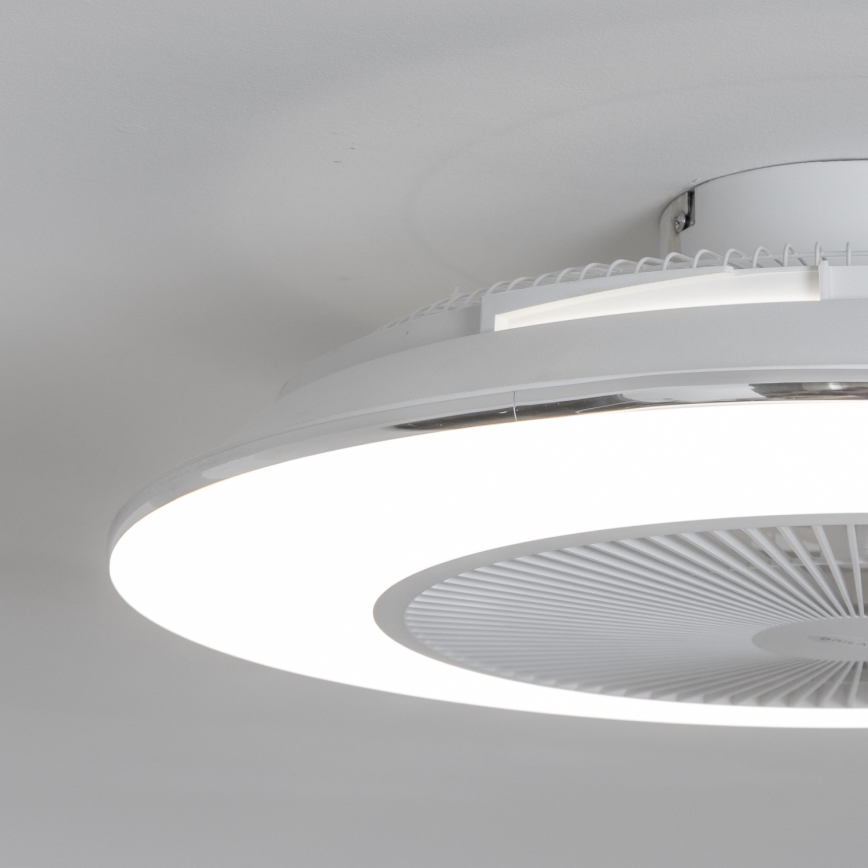 Brilagi - Dimmbare LED-Leuchte mit Ventilator AURA LED/38W/230V weiß + Fernbedienung