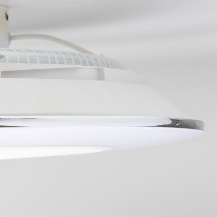 Brilagi - Dimmbare LED-Leuchte mit Ventilator AURA LED/38W/230V weiß + Fernbedienung