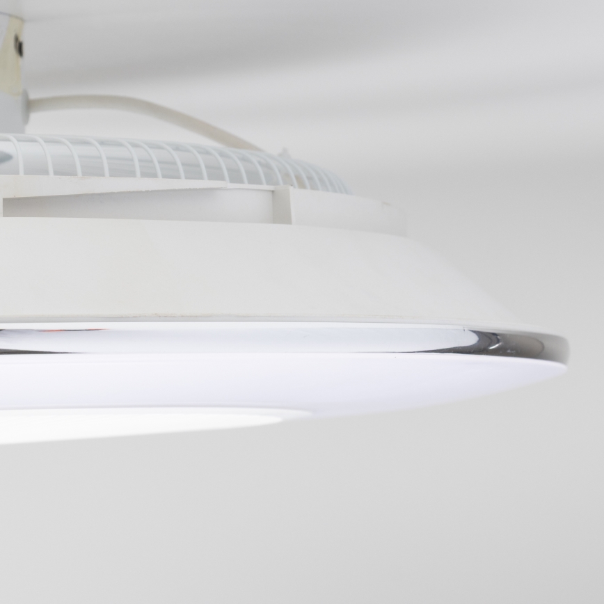 Brilagi - Dimmbare LED-Leuchte mit Ventilator AURA LED/38W/230V weiß + Fernbedienung