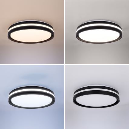 Brilagi - LED Dimmbare Deckenleuchte NAOMI LED/48W/230V 3000-6500K Ø 39 cm schwarz + Fernbedienung
