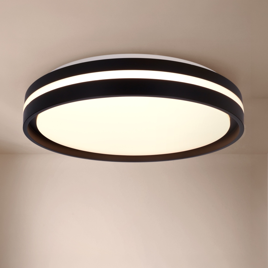 Brilagi - LED Dimmbare Deckenleuchte NAOMI LED/48W/230V 3000-6500K Ø 39 cm schwarz + Fernbedienung