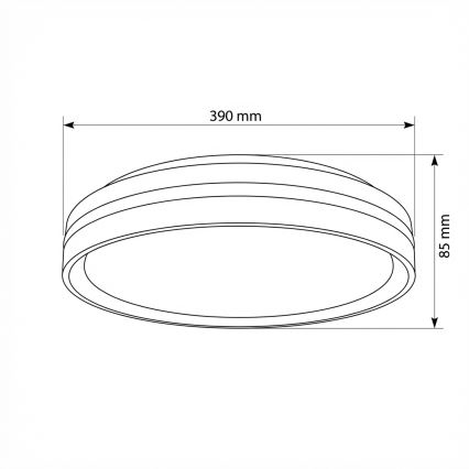 Brilagi - LED Dimmbare Deckenleuchte NAOMI LED/48W/230V 3000-6500K Ø 39 cm schwarz + Fernbedienung