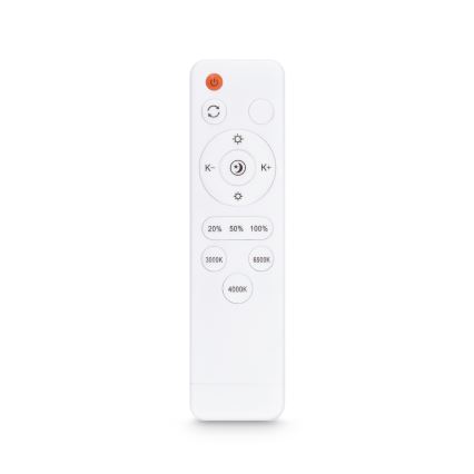 Brilagi - LED-dimmbare Deckenleuchte PILANA LED/60W/230V 3000-6500K Eiche/Weiß 56x56 cm + Fernbedienung