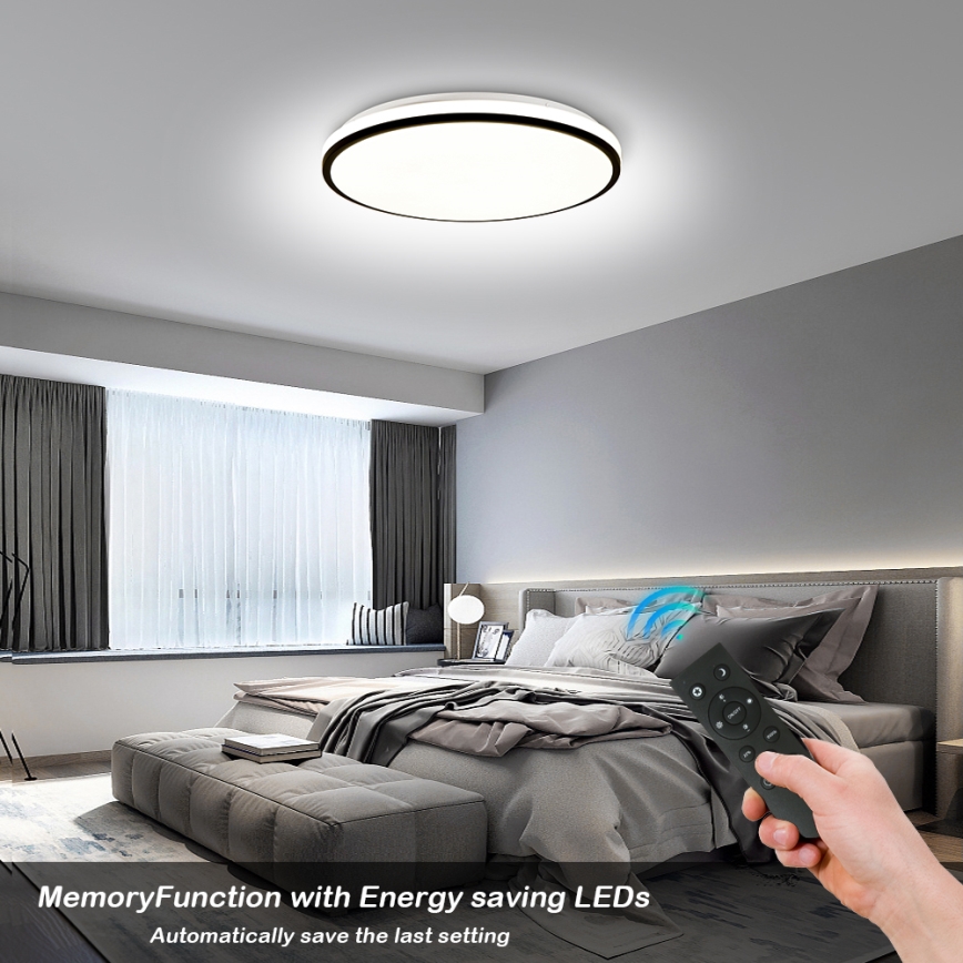 Brilagi - Dimmbare LED-Deckenleuchte SMART LED/28W/230V 3000-6000K d 35 cm Wi-Fi Tuya + Fernbedienung