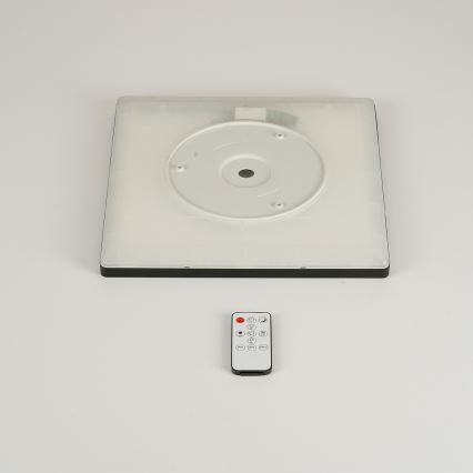 Brilagi - Dimmbare LED-Deckenleuchte ULTRA SLIM LED/18W/230V 2700-6500K 30x30 cm schwarz + Fernbedienung