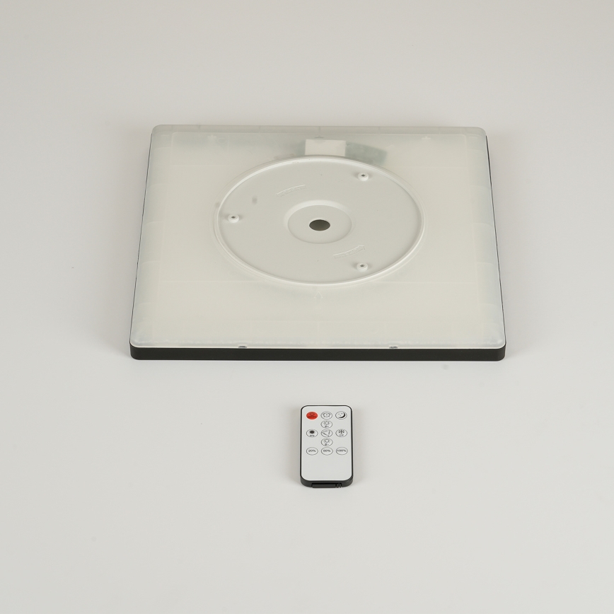 Brilagi - Dimmbare LED-Deckenleuchte ULTRA SLIM LED/18W/230V 2700-6500K 30x30 cm schwarz + Fernbedienung