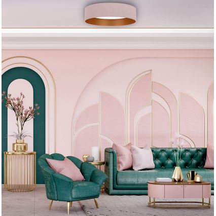 Brilagi – Dimmbare LED-Deckenleuchte VELVET SMART LED/24W/230V d. 45 cm 2700-6500K Wi-Fi Tuya pink/golden + Fernbedienung