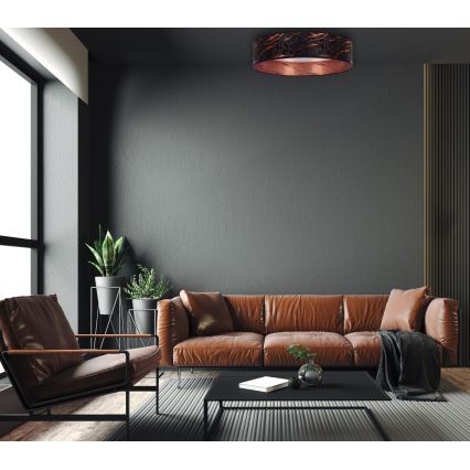 Brilagi – Dimmbare LED-Deckenleuchte VELVET SMART LED/36W/230V d. 55 cm 2700-6500K Wi-Fi Tuya schwarz/kupfern + Fernbedienung