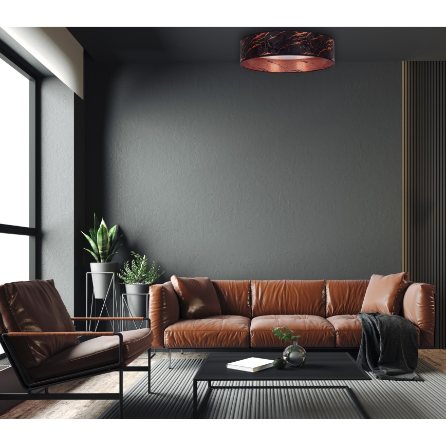 Brilagi – Dimmbare LED-Deckenleuchte VELVET SMART LED/36W/230V d. 55 cm 2700-6500K Wi-Fi Tuya schwarz/kupfern + Fernbedienung