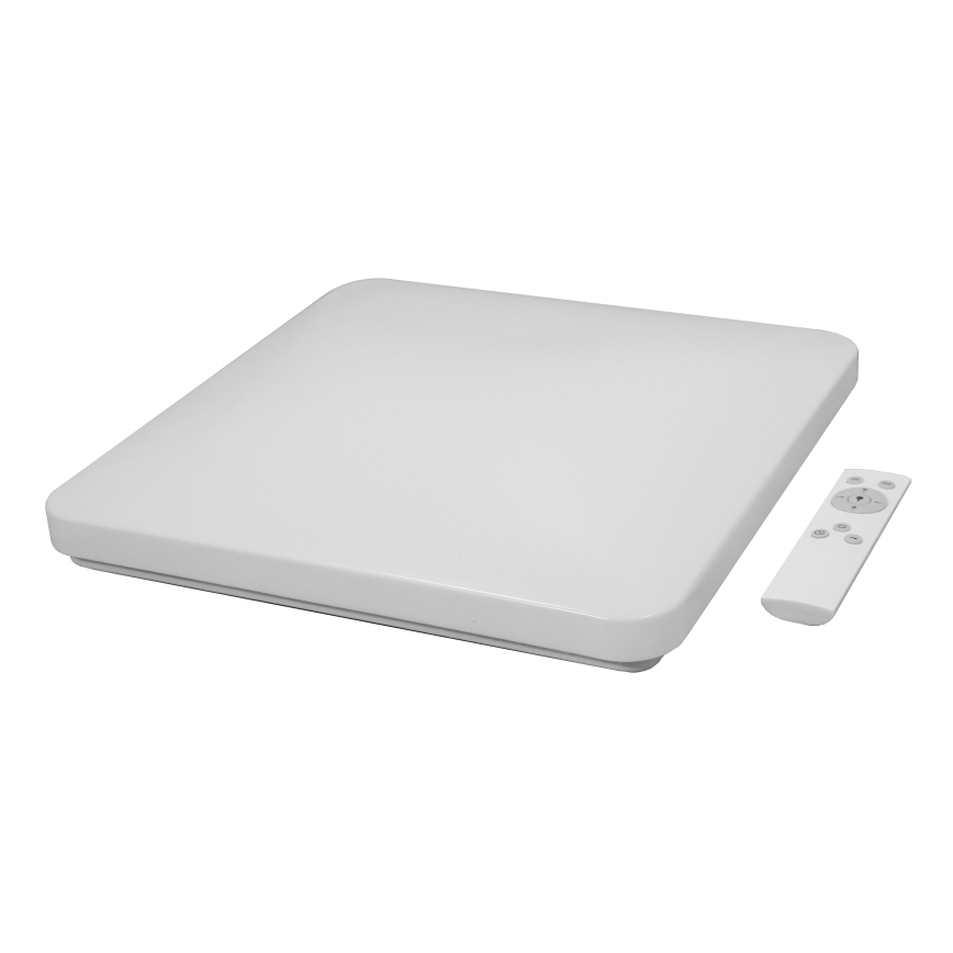 Brilagi - dimmbare LED-Deckenleuchte VELVET SQUARE, LED/24W/230V, 43x43 cm, 3000/4000/6500K + Fernbedienung, braun