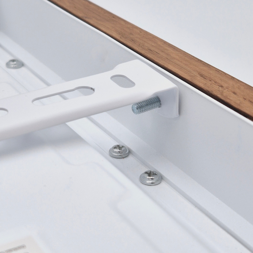 Brilagi - Dimmbare LED-Deckenleuchte für Badezimmer WOODY FRAME LED/24W/230V Eiche Kirsche 30x30 cm 3000-6000K IP44 + Fernbedienung