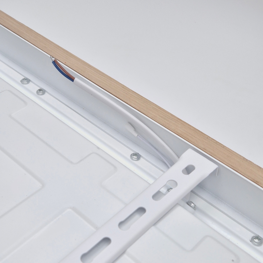 Brilagi - Dimmbare LED-Deckenleuchte für Badezimmer WOODY FRAME LED/50W/230V Eiche 60x60 cm 3000-6000K IP44 + Fernbedienung