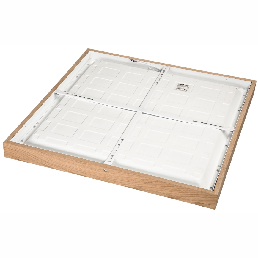 Brilagi - Dimmbare LED-Deckenleuchte für Badezimmer WOODY FRAME LED/50W/230V Eiche 60x60 cm 3000-6000K IP44 + Fernbedienung