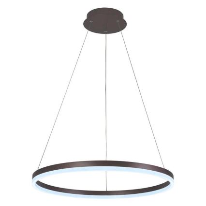 Brilagi - dimmbare LED-Hängeleuchte CIRCLE, 42 W, 230 V, 3000–6500 K, Ø 60 cm, braun, inkl. Fernbedienung