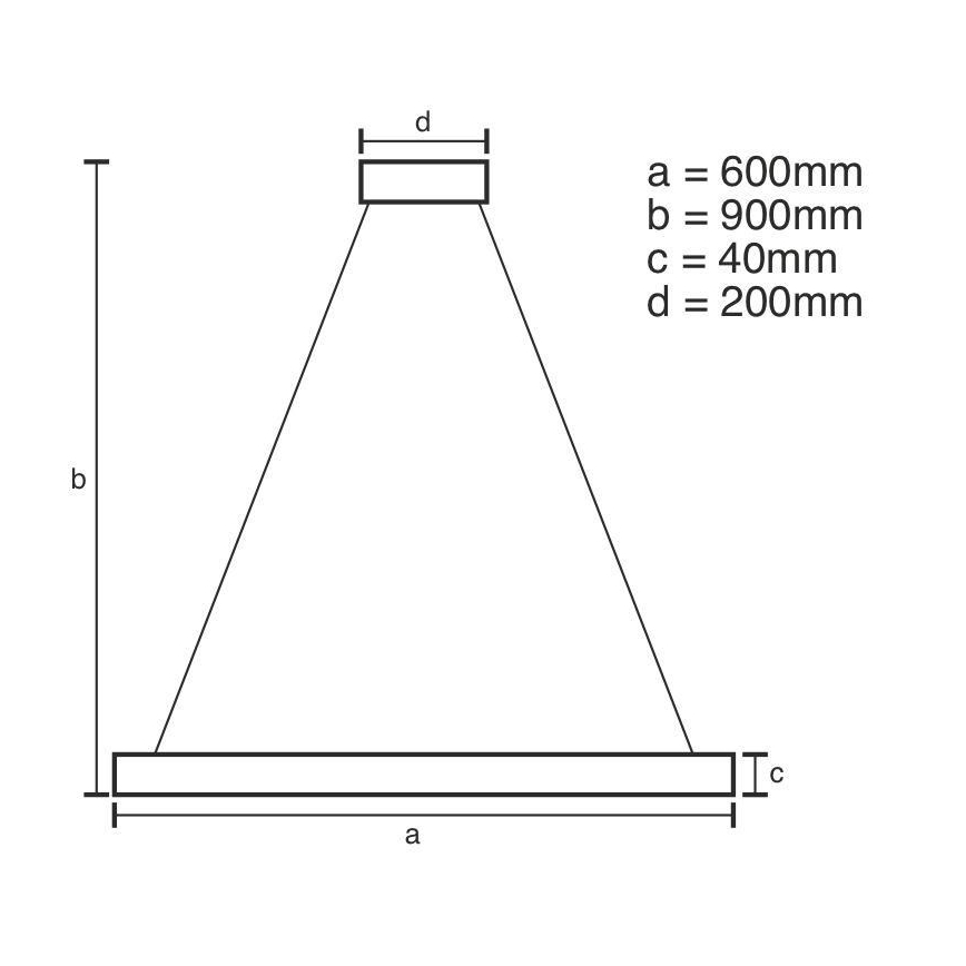 Brilagi - dimmbare LED-Hängeleuchte CIRCLE, 42 W, 230 V, 3000–6500 K, Ø 60 cm, braun, inkl. Fernbedienung