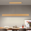 Brilagi - dimmbare LED-Pendelleuchte an Stahlseil SLIMLINE LED/40W/230V 3000–6000K Eichendekor + Fernbedienung