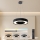 Brilagi - dimmbare LED-Pendelleuchte mit Seilaufhängung LUMIX LED/48W/230V 3000–6000K schwarz Ø 50 cm + Fernbedienung