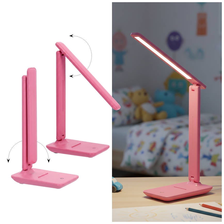 Brilagi - LED dimmbare Tischlampe MODO LED/7W/230V 3000/4000/6500K rosa