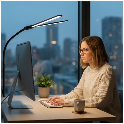 Brilagi - dimmbare LED Tischlampe USB VARIO LED/14W/5V 3000-6000K schwarz