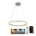 Brilagi - Dimmbare Pendelleuchte mit Seilabhängung CIRCLE LED/42W/230V 3000-6500K Ø 60 cm + Fernbedienung