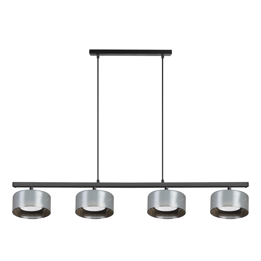 Brilagi - LED RGB+CCT dimmbare Pendelleuchte AURA LUX 4xGX53/14W/230V 2700-6500K Wi-Fi Tuya schwarz/rauch