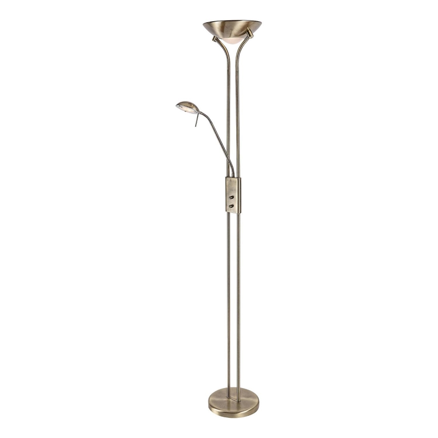Brilagi - Dimmbare Stehlampe SCARLETT 1xR7s/230W/230V + 1xG9/40W bronzefarben