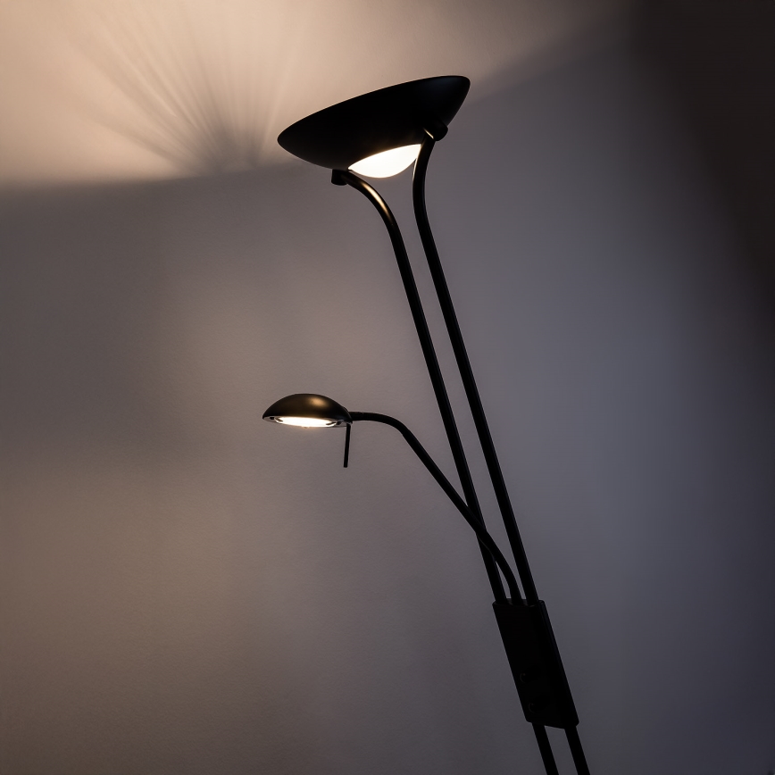 Brilagi - Dimmbare Stehleuchte SCARLETT 1xR7s/230W/230V + 1xG9/40W schwarz