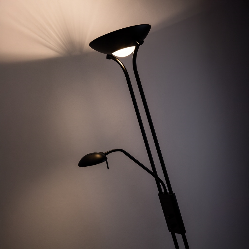 Brilagi - Dimmbare Stehleuchte SCARLETT 1xR7s/230W/230V + 1xG9/40W schwarz