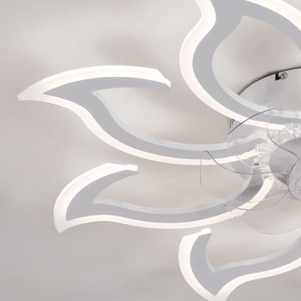 Brilagi - LED-dimmbarer Deckenventilator LED/44W/230V Ø 90 cm weiß + Fernbedienung