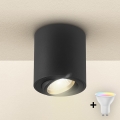 Brilagi - dimmbarer LED RGBW-Spot MIA 1xGU10/4,8W/230V 3000K 84x80 mm schwarz + Fernbedienung
