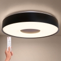 Brilagi - dimmbares LED-Deckenlicht JAMIS LED/48W/230V 3000-6500K Ø 39 cm schwarz + Fernbedienung