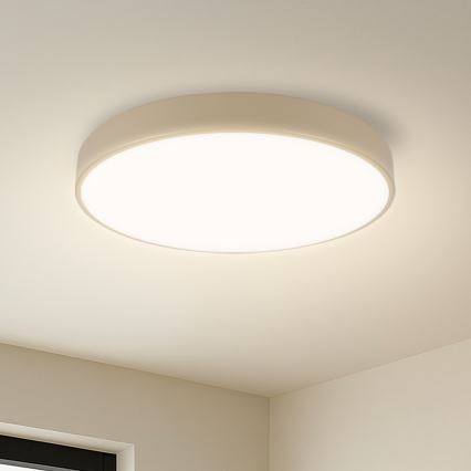 Brilagi - Dimmbare LED-Deckenleuchte POOL SMART LED/48W/230V 3000-6000K Ø 40 cm Wi-Fi Tuya beige + Fernbedienung