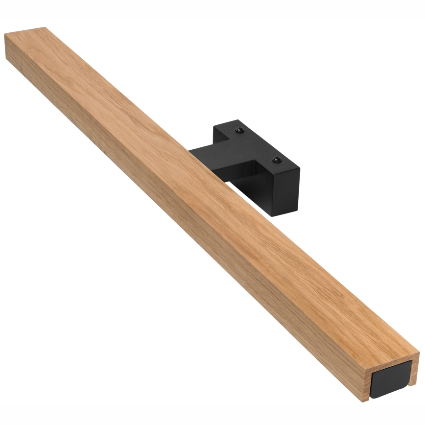 Brilagi - Éclairage de miroir salle de bain WOODY MIRROR LED/12W/230V 60 cm IP44 chêne/noir