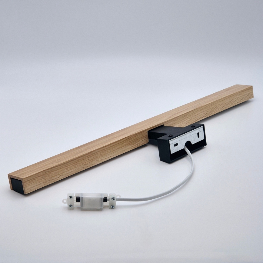 Brilagi - Éclairage de miroir salle de bain WOODY MIRROR LED/12W/230V 60 cm IP44 chêne/noir