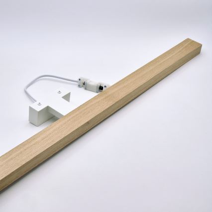 Brilagi - Éclairage de miroir salle de bain WOODY MIRROR LED/15W/230V 90 cm IP44 chêne/blanc