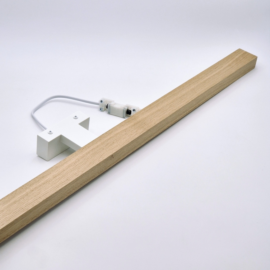 Brilagi - Éclairage de miroir salle de bain WOODY MIRROR LED/15W/230V 90 cm IP44 chêne/blanc