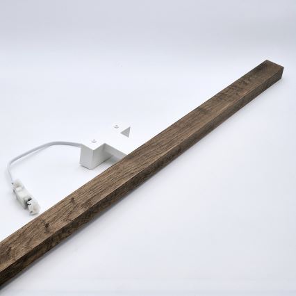 Brilagi - Éclairage de miroir salle de bain WOODY MIRROR LED/15W/230V 90 cm IP44 chêne noyer/blanc